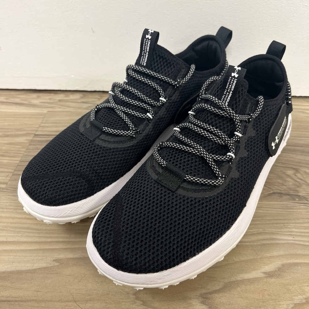 Under Armour Fat Tire Venture Charged Black Shoes Men Size 10 3027562-002 NWOB